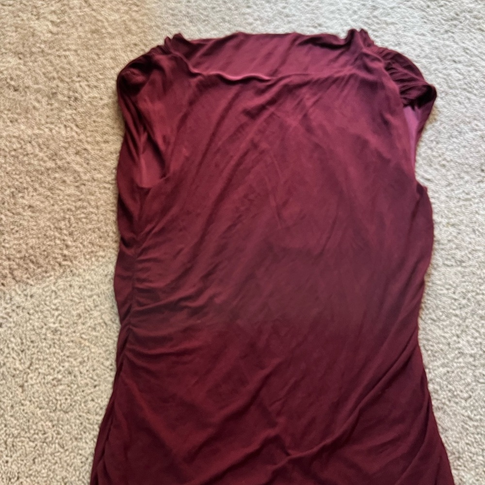 Papaya Red Ruched Tank Top